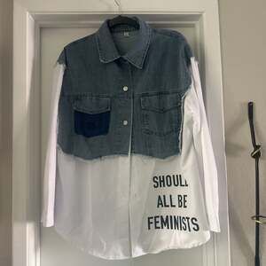 Women's Striped Denim Jacket